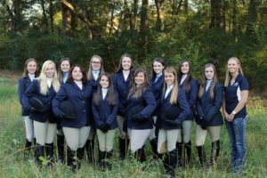 Sarah Dubois, right, owner of Breakaway Farm in Braselton, Ga., stands with her IEA team. (Contributed photo)