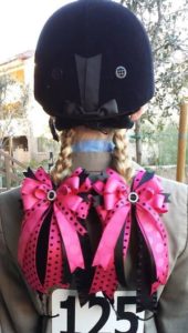 A brilliant set of show bows, just one of the custom offerings from The Pony Habit.