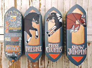 A custom-painted brush set.
